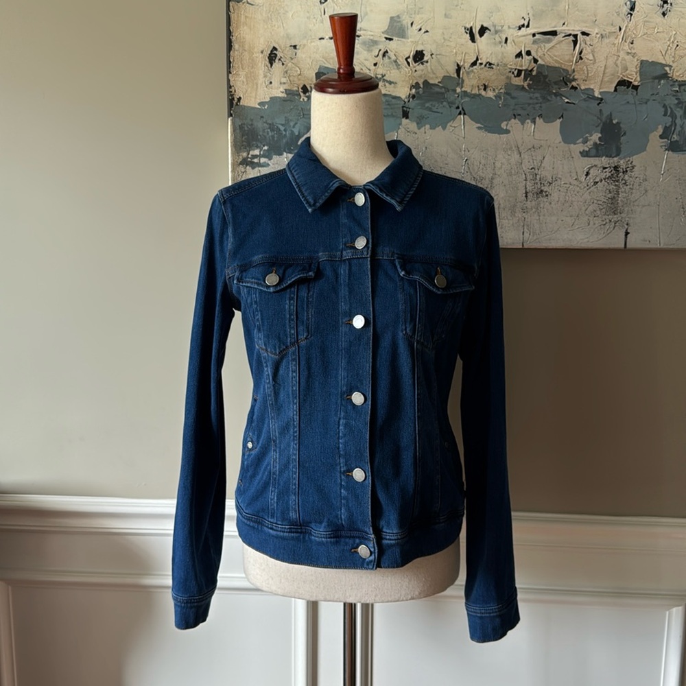 Liverpool Dark Blue Jean Jacket Size Small